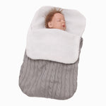 Baby Swaddle Sleeping Bag –  Light Grey