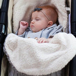 Baby Swaddle Sleeping Bag –  Light Grey