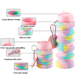 Folding Silicone Kids Water Bottle 350ml