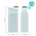 Foldable Silicone Water Bottle 600ml Gray