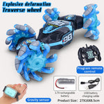 RC Stunt Car 2.4G Blue 1:14 Twist Drift 4WD with Lights & Music