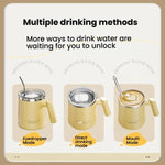 Stainless Steel Coffee Mug 430ml White