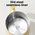 Stainless Steel Coffee Mug 430ml White