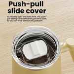 Stainless Steel Coffee Mug 430ml White