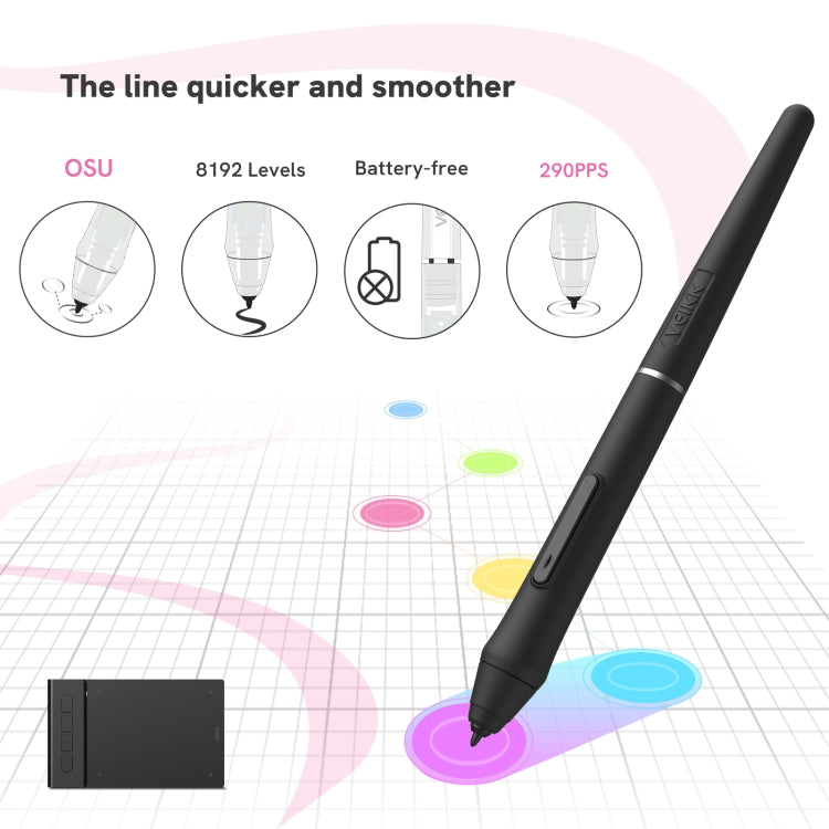 VEIKK VK430 Digital Drawing Board 8192 Pressure Levels