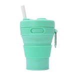 350ml Folding Silicone Coffee Cup Green