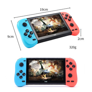 X50 Handheld Retro Game Console 6000+ Games(Black)