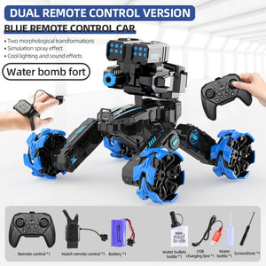 DM-528 Four-Wheel Battle RC Car –  Blue 