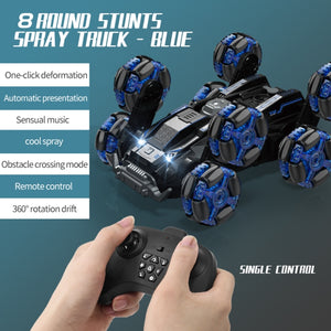 Remote Control Stunt Car DM-558, 8-Wheel, Blue
