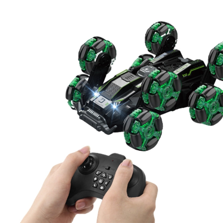 Remote Control Stunt Car DM-558, 8-Wheel, Green