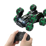 Remote Control Stunt Car DM-558, 8-Wheel, Green