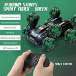 Remote Control Stunt Car DM-558, 8-Wheel, Green