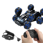 RC Stunt Car DM-558 8-Wheel Dual Control Blue