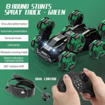RC Stunt Car DM-558 8-Wheel Dual Control Green 