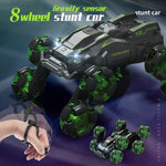 RC Stunt Car DM-558 8-Wheel Dual Control Green 