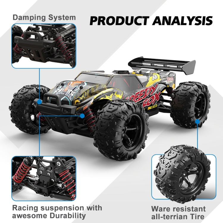 High-Speed 4WD RC Car 9307E – 40 km/h, Black & Yellow