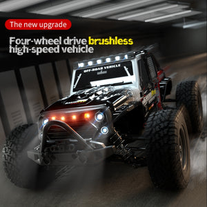 Brushless 4WD RC Wrangler JJR/C Q117C 70km/h, PVC Shell 