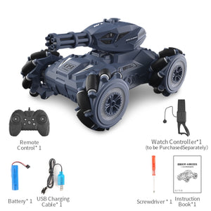 JJR/C Q126 Blue Spray Bomb Drift RC Tank 