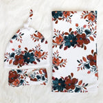 Newborn Baby Swaddling Set – Flower-3
