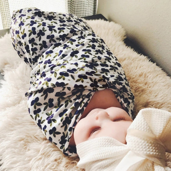 Newborn Baby Swaddling Set – Flower-3
