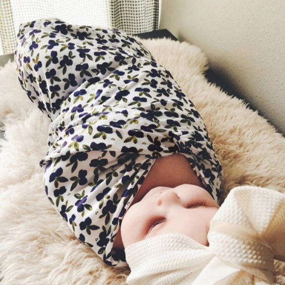Newborn Baby Swaddling Set – Flower-2