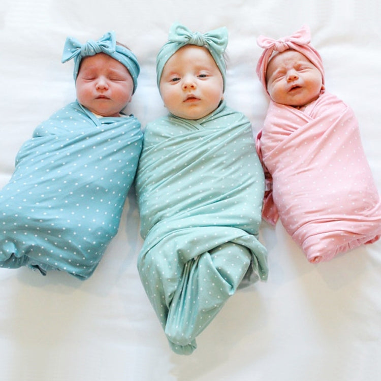 Newborn Swaddle & Headband Set Blue 