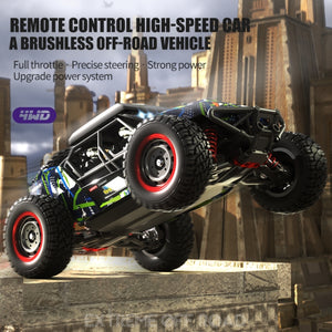 Brushless RC Desert Truck JJR/C Q141B 70km/h 4WD Purple 