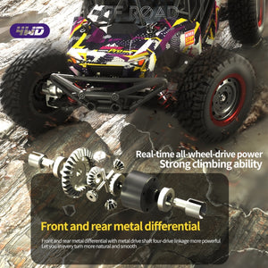 Brushless RC Desert Truck JJR/C Q141B 70km/h 4WD Purple 