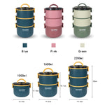 Stainless Steel Lunch Box 1000ml Blue