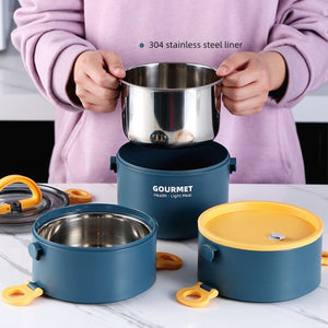 Stainless Steel Lunch Box 1000ml Blue