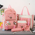 Girls' School Backpack Set 5-in-1 