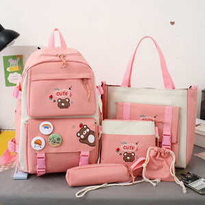Girls' School Backpack Set 5-in-1 