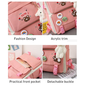 Girls' School Backpack Set 5-in-1 