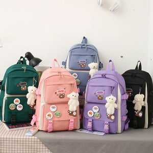 Girls' School Backpack Set 5-in-1 