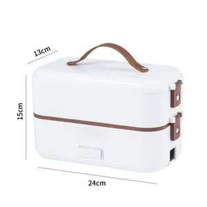 Electric Lunch Box White Double-Layer