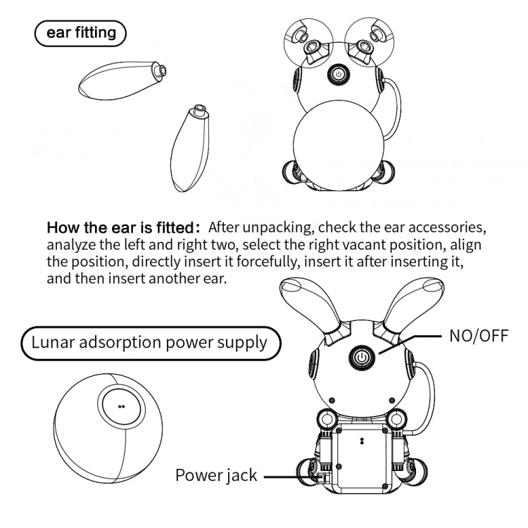 G003 Moon Rabbit Starry Sky Projection Lamp 