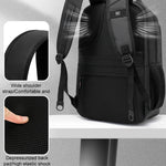 Waterproof School Backpack 17" – USB