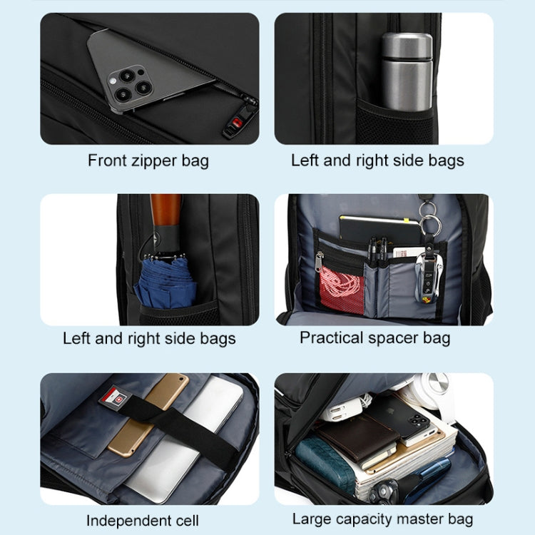 Waterproof School Backpack 17" – USB