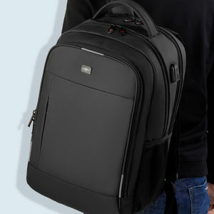 Waterproof School Backpack 17" – USB