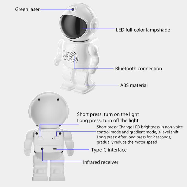 Astronaut Starry Sky Projection Lamp
