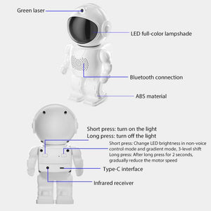 Astronaut Starry Sky Projection Lamp