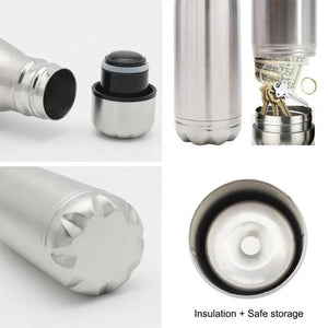 Stainless Steel Vacuum Cup 750ml with Hidden Storage