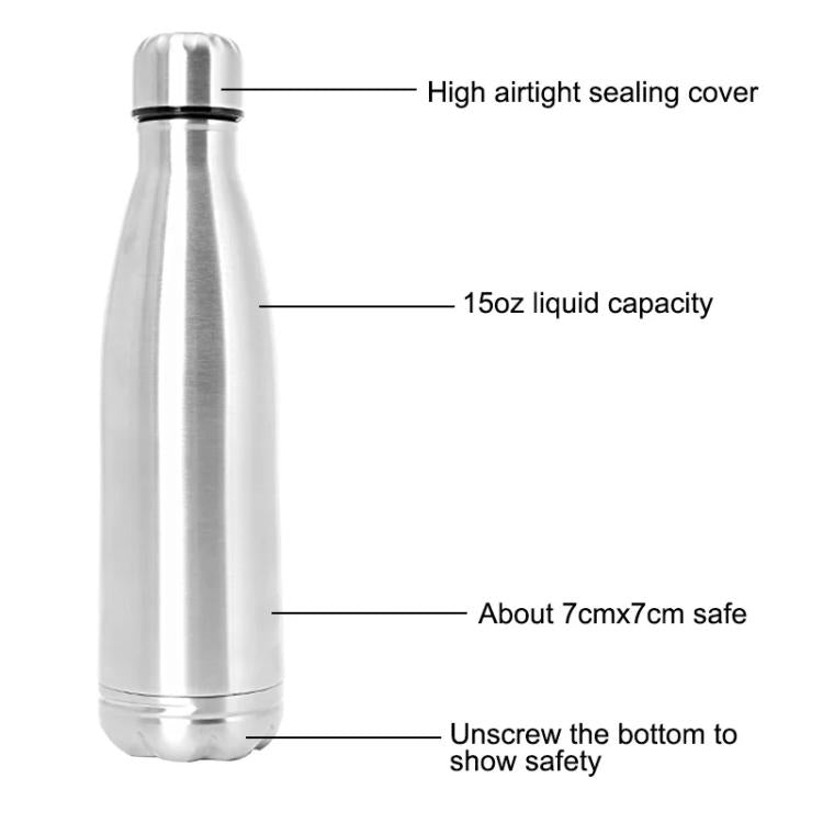 Stainless Steel Vacuum Cup 750ml with Hidden Storage