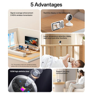 Yesido KM26 Baby Monitor 3.5" TFT - UK Plug