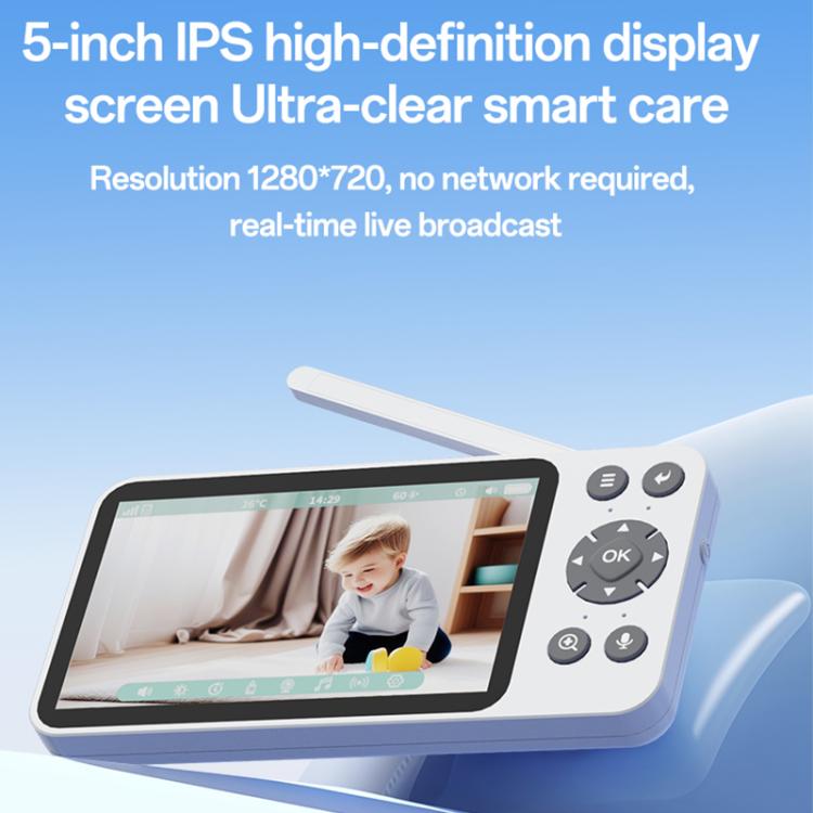 Baby Monitor Yesido KM28 5" LCD, WiFi, UK Plug