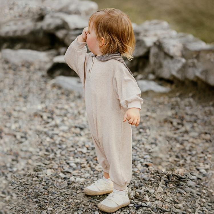 Benzdeer Toddler Long Sleeve Jumpsuit 90cm (Apricot) 