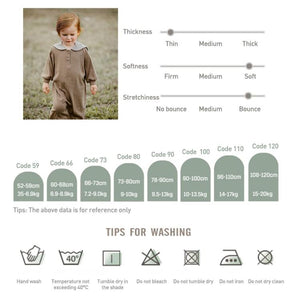 Benzdeer Toddler Long Sleeve Jumpsuit 66cm Orange
