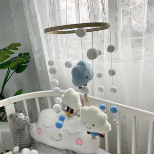 Baby Mobile Rattle Toys 0-12 Months for Newborns – Soft Cloth Animal Bed Bell, Musical Carousel Crib Toy for Toddlers (Gift for Baby)