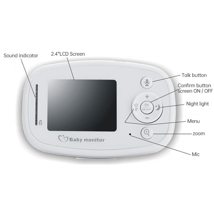 Baby Monitor BM-SP820 2.4" LCD 