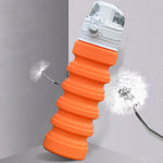 Foldable Kids Water Bottle Orange 500ml